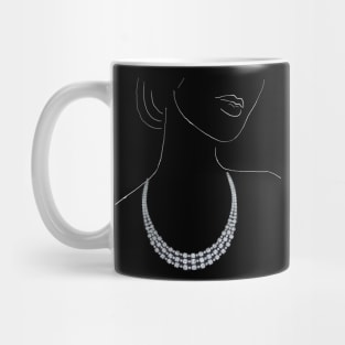 Diamond necklace Mug